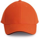 ORLANDO - CASQUETTE 6 PANNEAUX Spicy Orange / Dark Grey