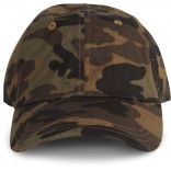 CASQUETTE PROFIL BAS - 6 PANNEAUX Brown Camouflage