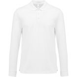 Polo manches longues Cool Plus® adulte White - XS