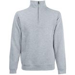 SWEAT-SHIRT COL ZIPPÉ PREMIUM (62-032-0) Heather Grey