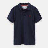 Polo coton piqué bio manches courtes Millers River Dark Sapphire - S