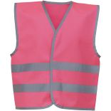 Gilet avec bordures et bandes réfléchissantes Pink - 4/6