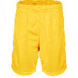 Short homme Basket-ball PA159 - Sporty Yellow