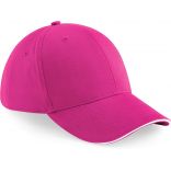 Casquette 6 panneaux Athleisure B20 - Fuchsia / White