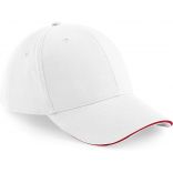 Casquette 6 panneaux Athleisure B20 - White / Classic Red