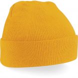 Bonnet original à revers B45 - Mustard-One Size