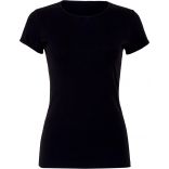 T-shirt femme col rond manches courtes BE1001 - Black