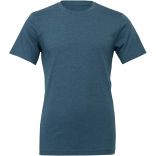 T-shirt homme col rond manches courtes BE3001 - Heather Aqua