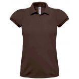 Polo femme manches courtes heavymill PW460 - Brown