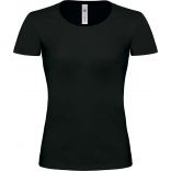 T-shirt femme col bateau Exact 190 TW041 - Black