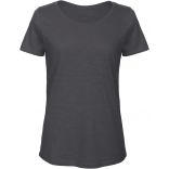 T-shirt femme col rond Inspire Slub B&C TW047 - Chic Anthracite