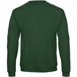 Sweatshirt col rond ID.202 WUI23 - Bottle Green de face