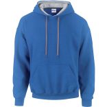 Sweat-shirt homme à capuche zippé 185C00 - Royal Blue / Sport grey