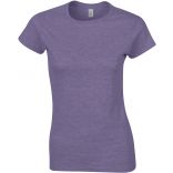 T-shirt femme col rond softstyle 6400L - Heather Purple