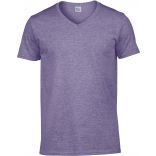 T-shirt homme col V Softstyle GI64V00 - Heather Purple