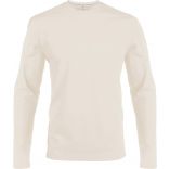 T-shirt homme manches longues col rond K359 - Light Sand