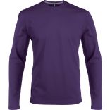 T-shirt homme manches longues col rond K359 - Purple