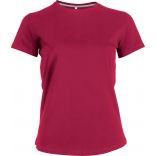 T-shirt femme manches courtes col rond K380 - Fuchsia