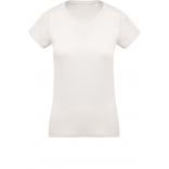 T-shirt femme coton bio col rond K391 - Cream