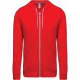 Veste coton légère à capuche K438 - Red