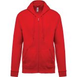 Sweat-shirt zippé à capuche K479 - Red