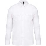 Chemise manches longues homme pilote K505 - White