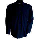 Chemise manches longues popeline K541 - Navy