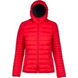 Doudoune femme légère à capuche K6111 - Red