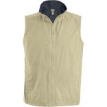 Bodywarmer doublé polaire Record K679 - Beige / Grey