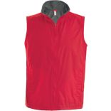 Bodywarmer doublé polaire Record K679 - Red / Grey