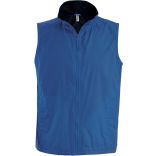 Bodywarmer doublé polaire Record K679 - Royal Blue / Black