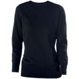 Pull femme col V K966 - Black