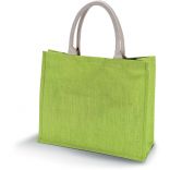 Sac de plage en jute KI0219 - Lime-One Size