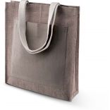 Sac shopping en toile de jute KI0221 - Capuccino - 38 x 42 x 10 cm