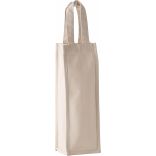 Sac porte bouteille en coton canvas KI0269 - Natural