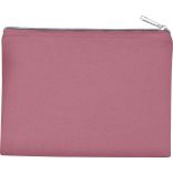 Pochette en coton canvas personnalisable KI0721 - Light Marsala / Silver