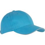 Casquette 6 panneaux Orlando KP011 - Surf Blue / Light Grey