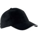 Casquette 6 panneaux Orlando KP011 - Black / White