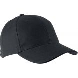 Casquette 6 panneaux Orlando KP011 - Dark Grey / Black