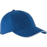 Casquette 6 panneaux Orlando KP011 - Royal Blue / White