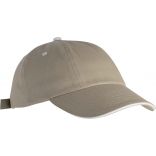 Casquette 6 panneaux Top - Beige / White