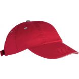 Casquette 6 panneaux Top - Red / Grey