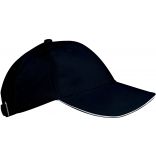 Casquette 6 panneaux Orlando Kids KP042 - Black / White