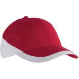 Casquette 6 panneaux Racing KP045 - Red / White