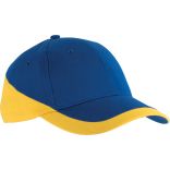 Casquette 6 panneaux Racing KP045 - Royal Blue / Yellow