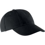 Casquette 6 panneaux KP119 - Black