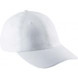 Casquette 6 panneaux profil bas KP154 - White