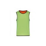 Chasuble de rugby réversible Lime / Spicy Orange - S/M