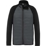 Veste sport bi-matière PA233 - sporty grey / Black