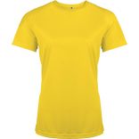 T-shirt femme manches courtes sport PA439 - True Yellow